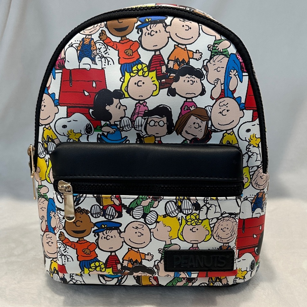Peanuts Kids Backpack - Black and Multicolor